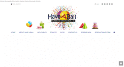 Desktop Screenshot of haveaballpartyrentals.com
